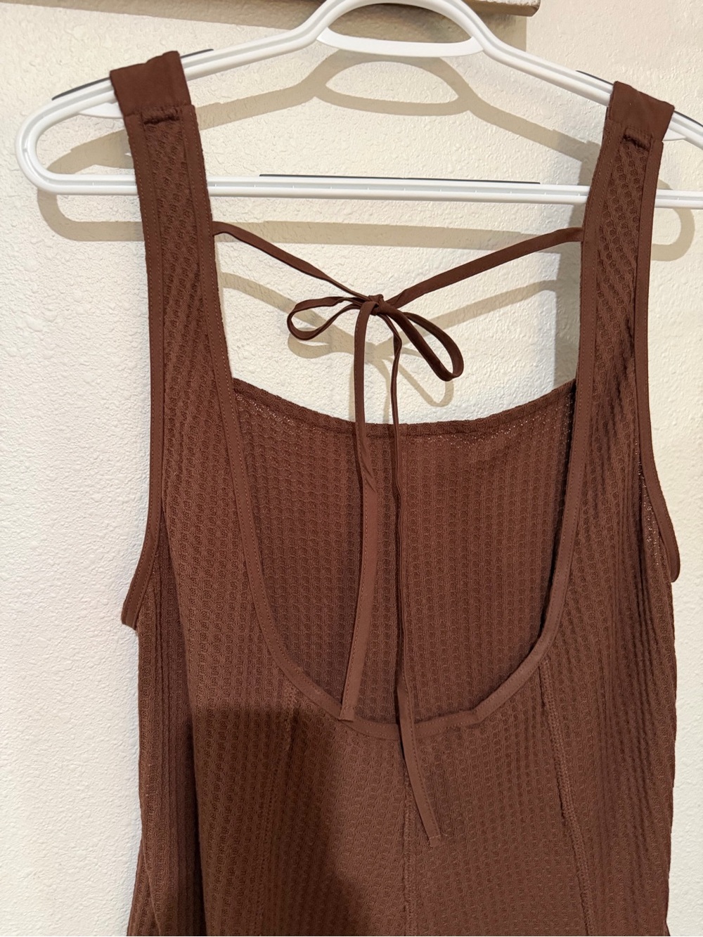 Zenana Outfitters Brown Ribbed Sleeveless Jumpsuit -Brown NWOT - Picture 6 of 14